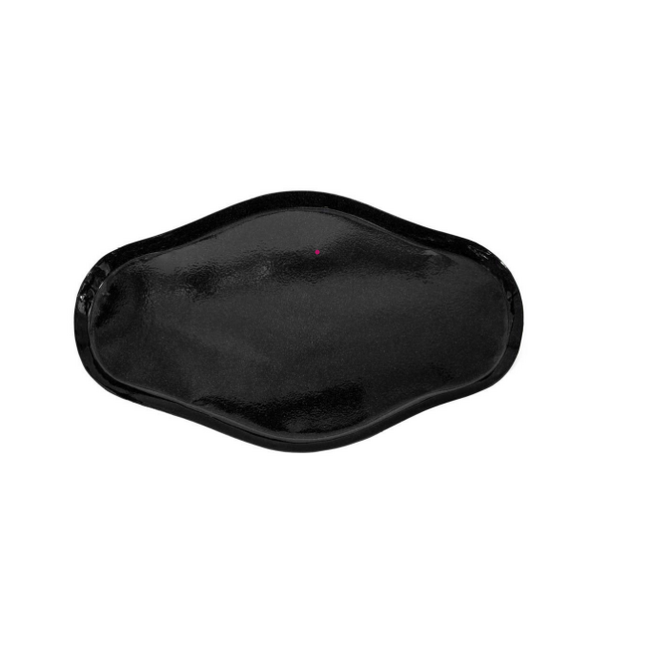 Metalen tray organisch zwart - 43x25x2cm