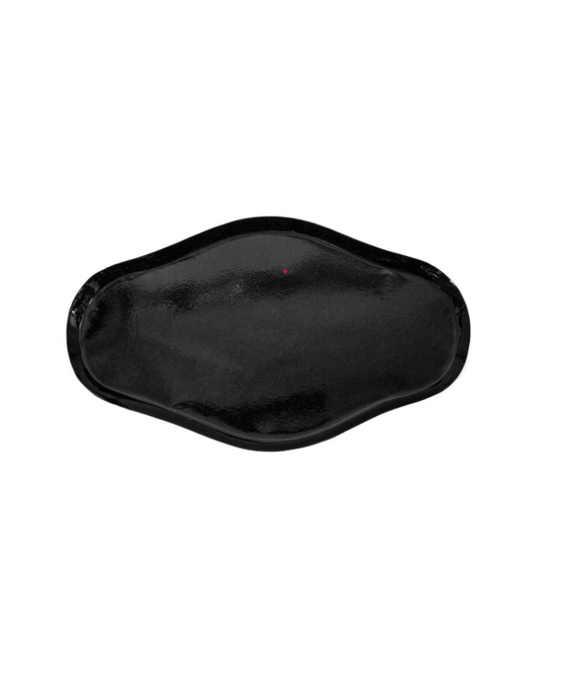 ## Metalen tray organisch zwart - 43x25x2cm