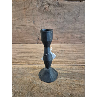 # Kaarsenstandaard zwart 6x6x13cm