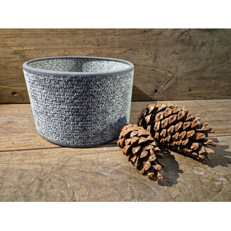 2095 - KKL- lampenkap - grijs melee - 20 x 20 x 13 cm