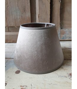 2008 - ES - lampenkap - Champagne velours -20cm onder (boven 12)