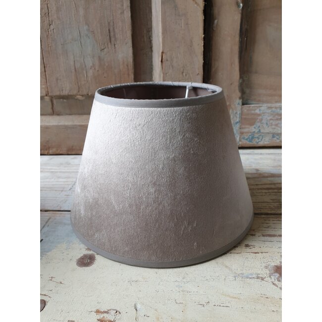 2008 - ES - lampenkap - Champagne velours -20cm onder (boven 12)