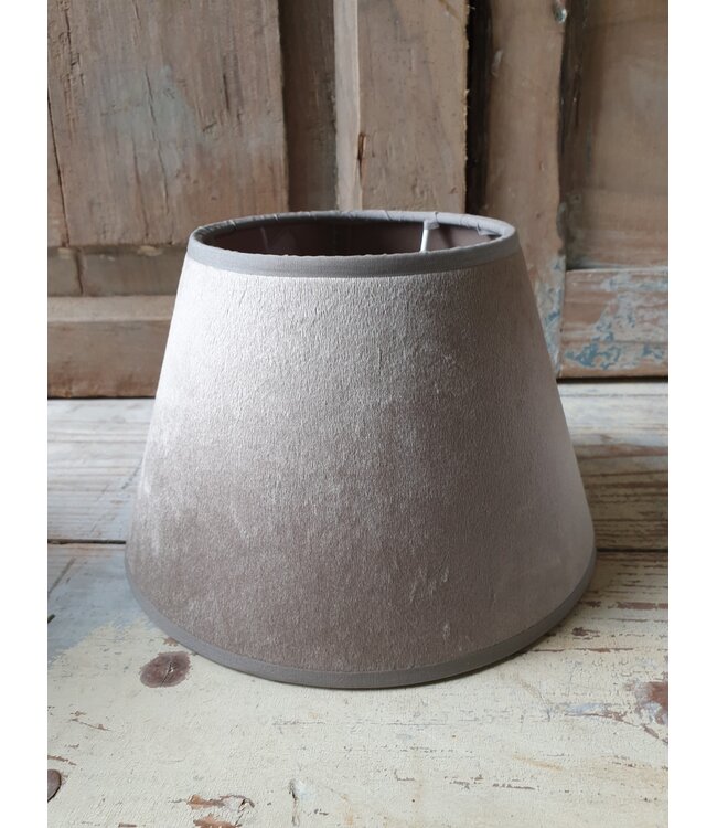 2008 - ES - lampenkap - Champagne velours -20cm onder (boven 12)