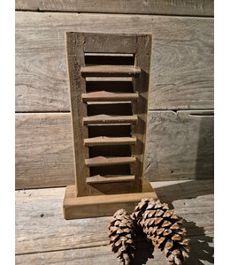 # Houten louvreluik op voet - zonder paneel - naturel - 23 x 8 x 41 cm
