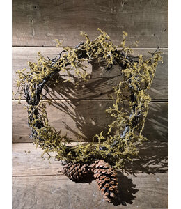 Countryfield # Kunst krans Frangula Sphagnum L bruin-L45B45H10CM