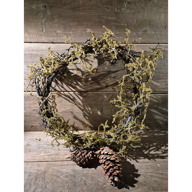 Countryfield # Kunst krans Frangula Sphagnum L bruin-L45B45H10CM