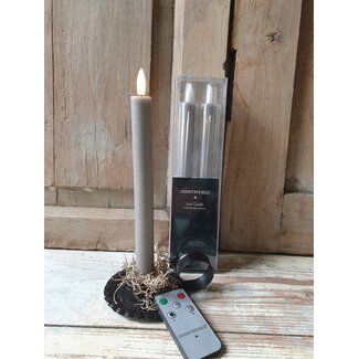 Countryfield # Dnrkrs Ø2,2CM LED Lyon L s2 grijs - met afstandsbediening