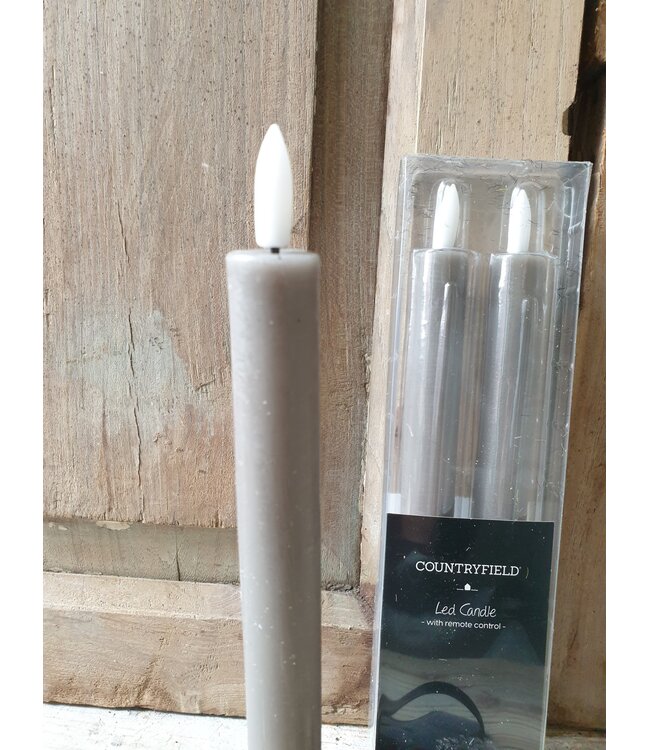 Countryfield # Dnrkrs Ø2,2CM LED Lyon L s2 grijs - met afstandsbediening