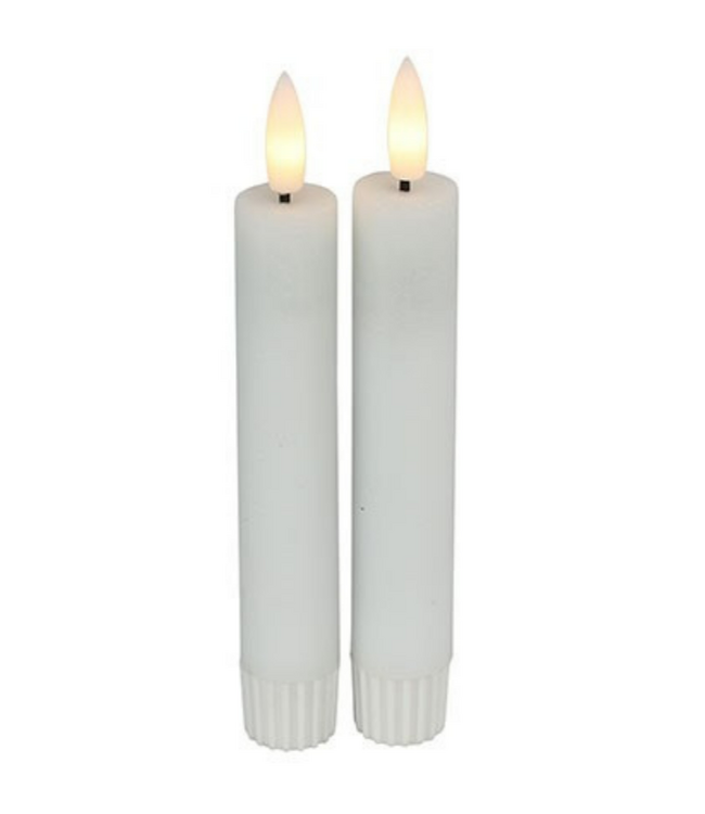 Countryfield # Dinerkaars rustiek Ø2,2CM LED ro Lyon S s2 wit-L2B2H15CM