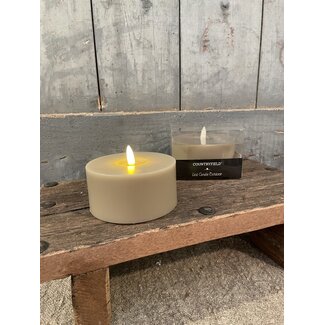 Countryfield # Stompkaars Ø10CM LED ro Patio XS beige-L10B10H7,5CM