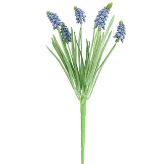 Countryfield # Kunst plant steker/hang Muscari blau-L31B10H5CM