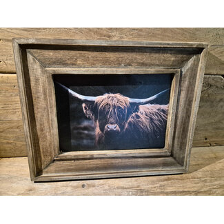 Houten lijst - 30 x 39 cm - afbeelding schotse hooglander 5