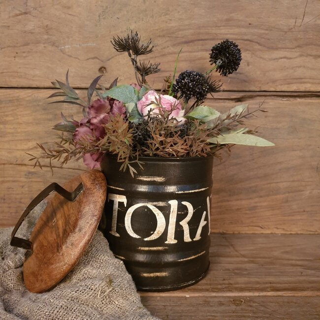 # Voorraadbus Storage klein - metaal - 16 x 22 cm