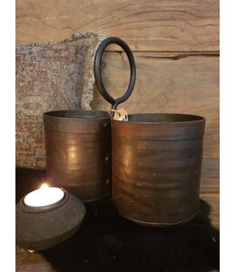 2-bottle holder iron 20 x 20 cm