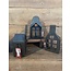 # Mix - Iron house for candle 13x9x26cm - per stuk