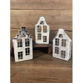 Mix - Waxine huis - metaal - House frozen S H26 - per stuk