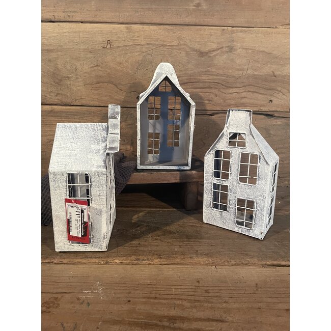 Mix - Waxine huis - metaal - House frozen S H26 - per stuk