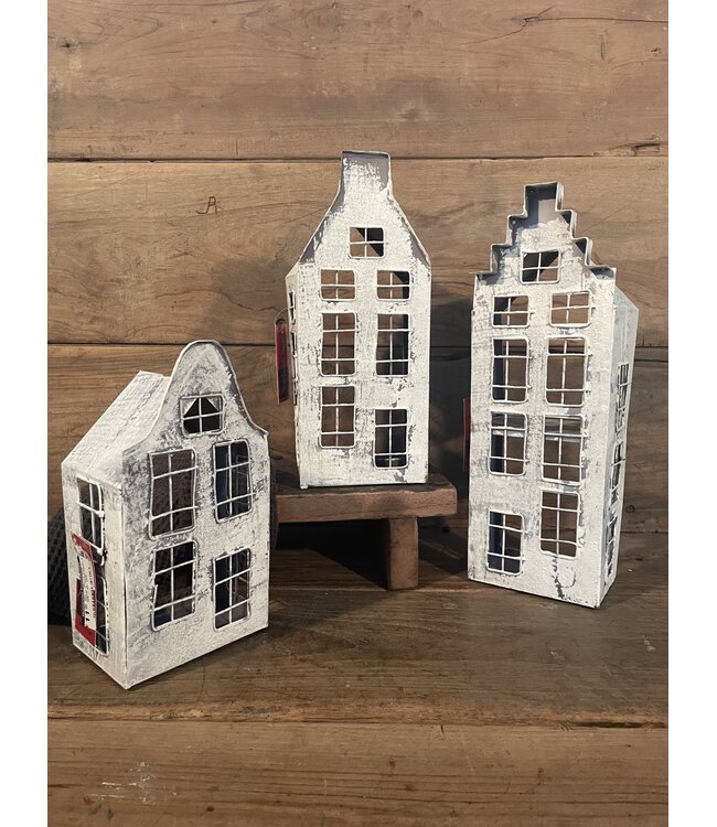 Mix - Waxine huis - metaal - House frozen S H26 - per stuk