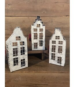 @ Mix - Waxine huis - metaal - House frozen M H32 - per stuk
