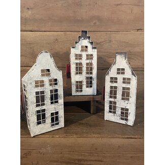 Mix - Waxine huis - metaal - House frozen M H32 - per stuk