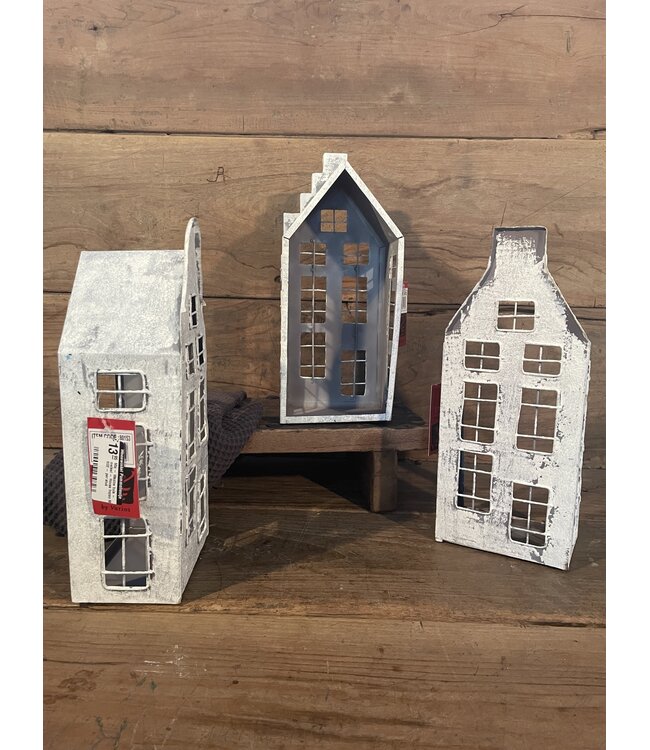 Mix - Waxine huis - metaal - House frozen M H32 - per stuk