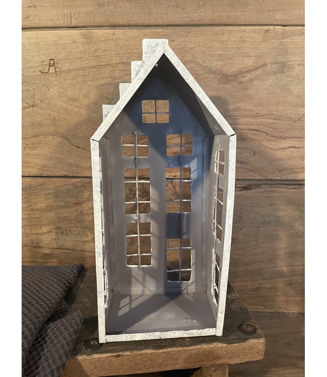 Mix - Waxine huis - metaal - House frozen M H32 - per stuk