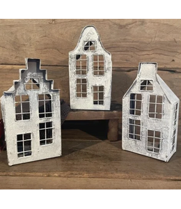 @ Metalen waxinehuisje frozen - per stuk - 9 x 6 x 15 cm