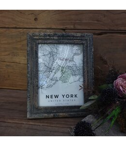 ## wordt niet verzonden - Fotolijst - hout - grey finish -  lijst 18 x 2 x 23 cm - foto 13 x 18 cm