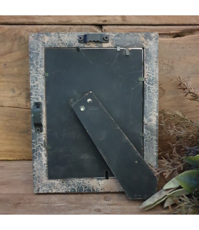 ### wordt niet verzonden - Fotolijst - hout - grey finish -  lijst 18 x 2 x 23 cm - foto 13 x 18 cm
