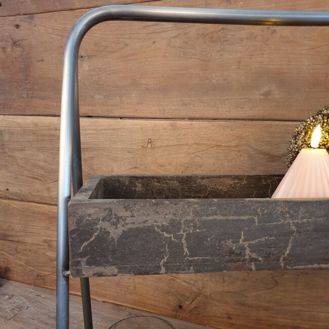 # Etagere - grey finish - 50 x 25 x 60 cm - excl. deco