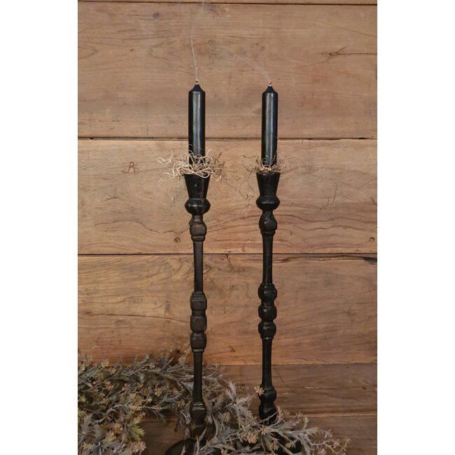 # J781 - Kandelaar - smeedijzer - 10 x 10 x 40cm per stuk