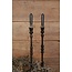 # J781 - Kandelaar - smeedijzer - 10 x 10 x 40cm per stuk