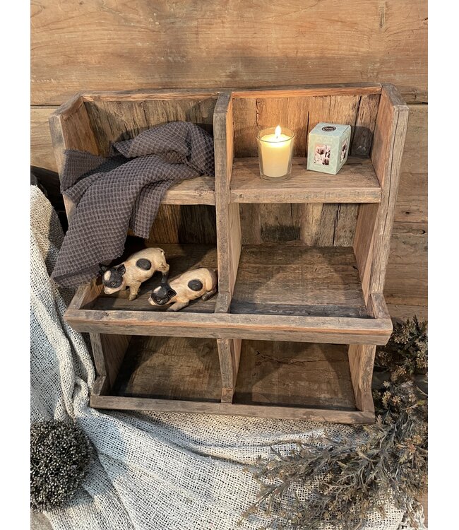 Houten gruttersbak "Olivia" 50 x 28 x 50 cm
