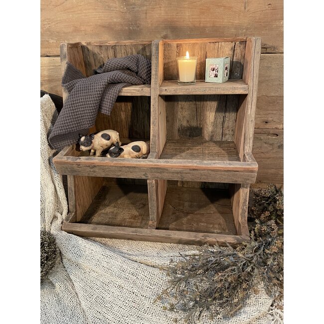 # Houten gruttersbak "Olivia" 50 x 28 x 50 cm