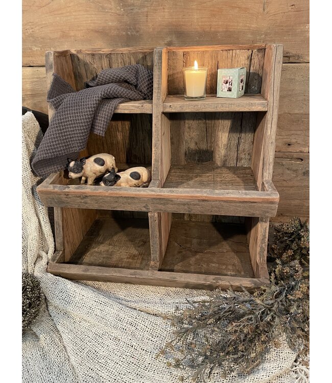 Houten gruttersbak "Olivia" 50 x 28 x 50 cm