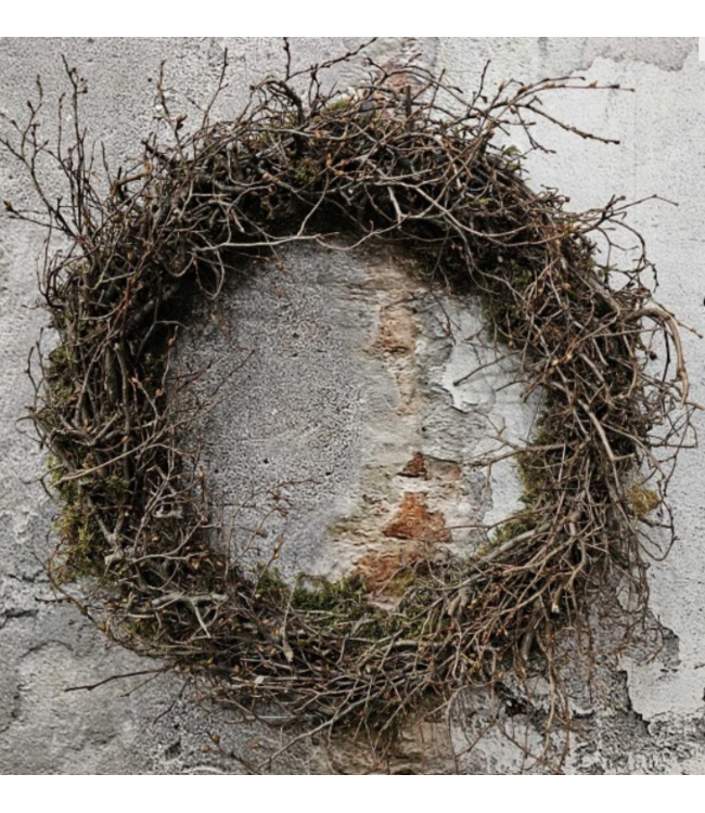 Moss wreath naturel 40cm