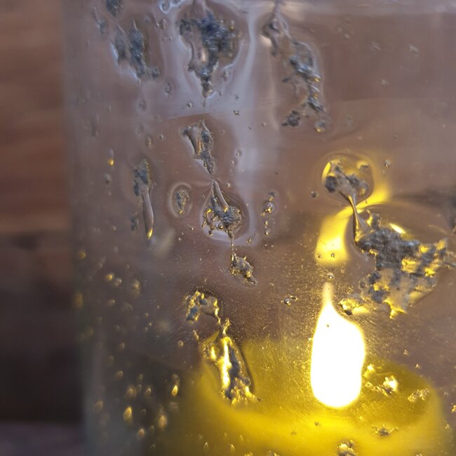 # Cylinder - bubbelglas - 10 x 16 cm