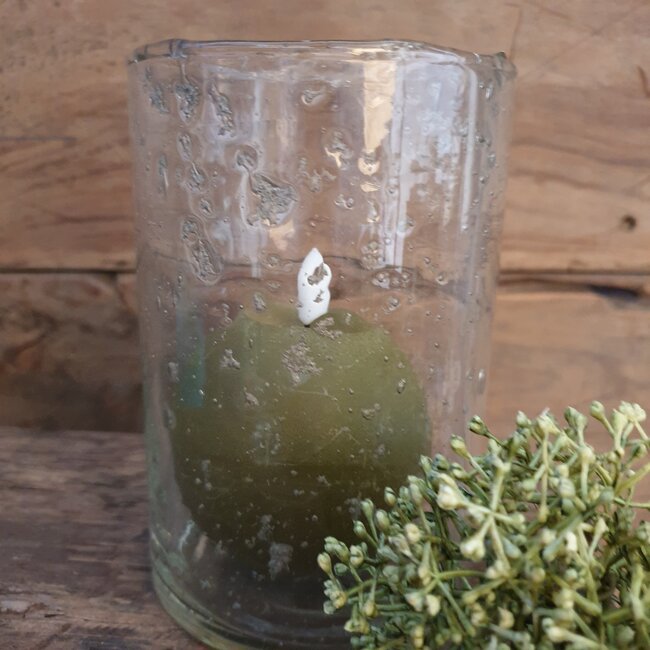 # Cylinder - bubbelglas - 10 x 16 cm