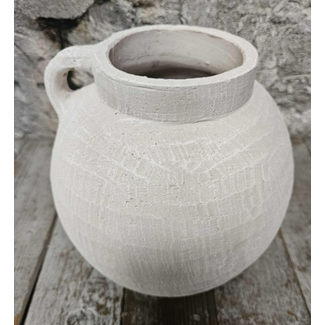 # Pors kruik aardewerk wit 23x25cm