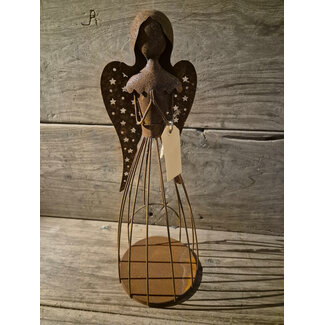 # Roestige engel M - 14 x 14 x 40 cm