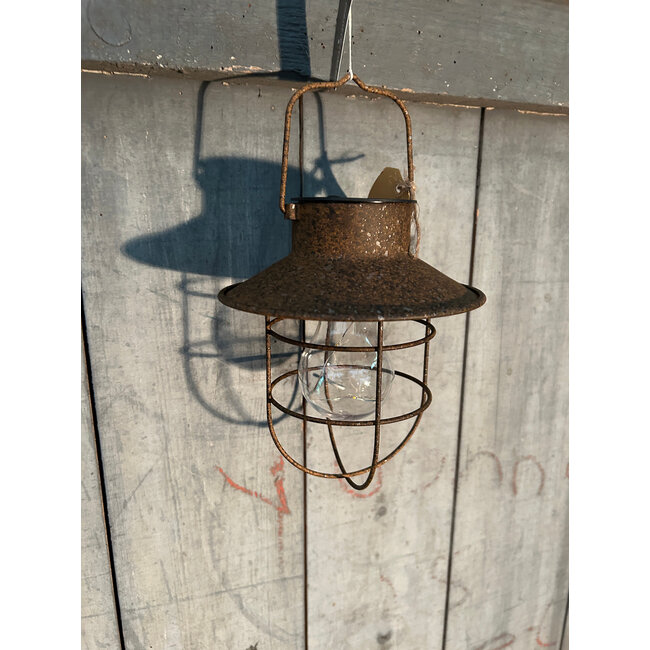 Countryfield Hanglamp LED solar ro Daryl roest-L16B16H24CM