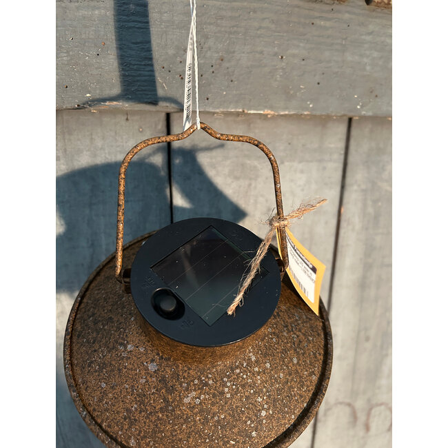 Countryfield Hanglamp LED solar ro Daryl roest-L16B16H24CM
