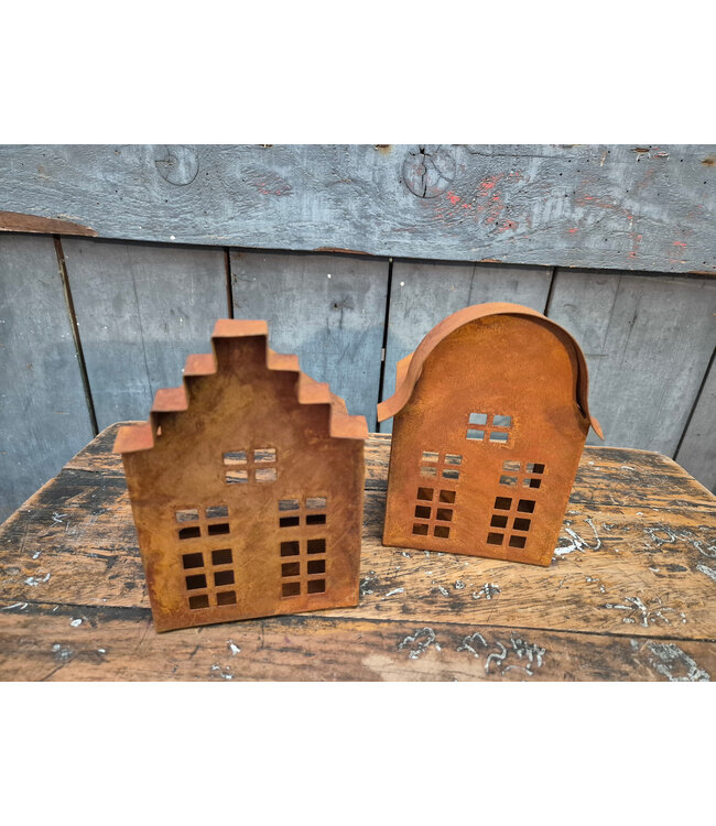 Huisje roest - ca. - 10 x 7 x 15 cm - per stuk
