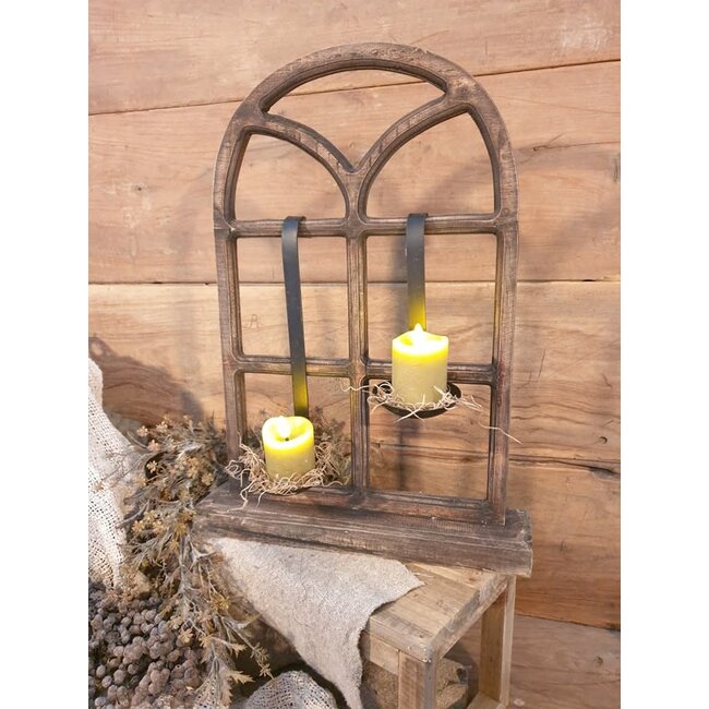 # Houten stalraam - 34 x 8 x 48 cm