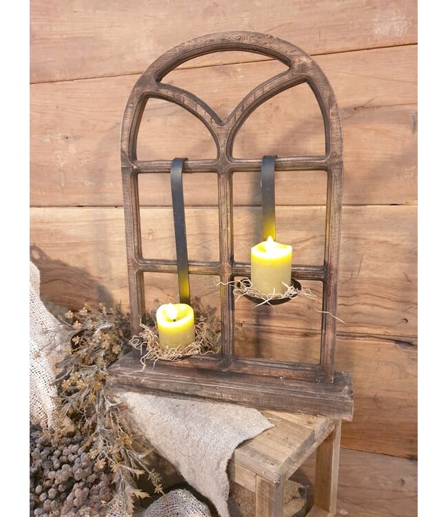 # Houten stalraam - 34 x 8 x 48 cm