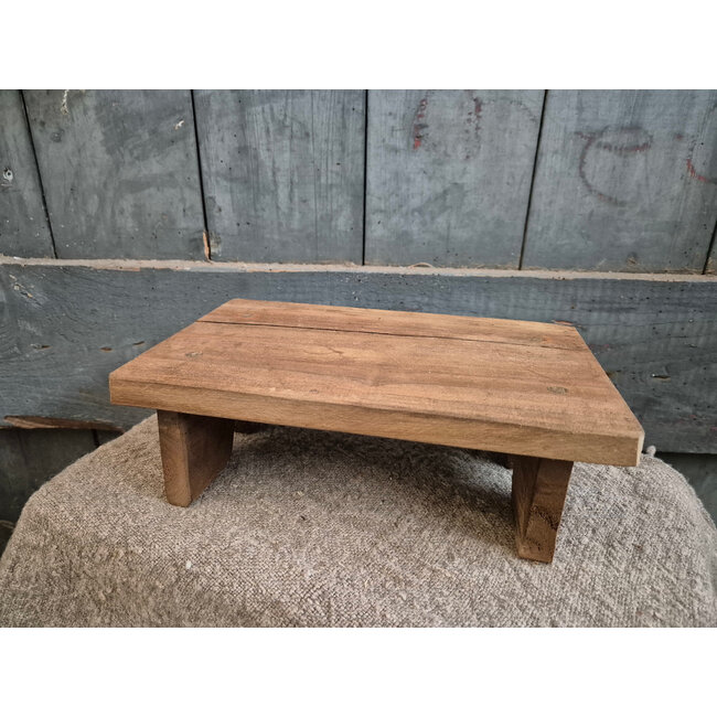 # Houten bankje  - opstapje - krukje - 25 x 15 x 8 cm