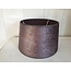 2062 - RL - Lampenkap - velours - bruin - 30(boven 25) x 19 cm