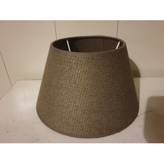 2003 - ES - lampenkap - bruin linnen - 25 onder x 15 boven