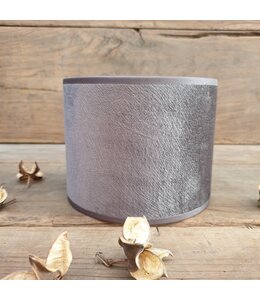 2014 - KKL - lampenkap - Grijs-taupe velours - 15 cm