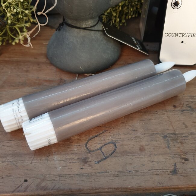 Countryfield # Dinerkaars rustiek Ø2,2CM LED ro Lyon S s2 grijs-L2B2H15CM